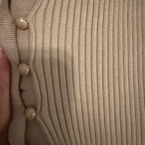 Lovers + Friends Ruffle Knit Top in Nude - Picture 4 of 4